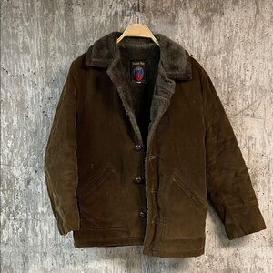 GRANDE BAY Men's 60s Sherpa Lined Corduroy Jacket Size 36